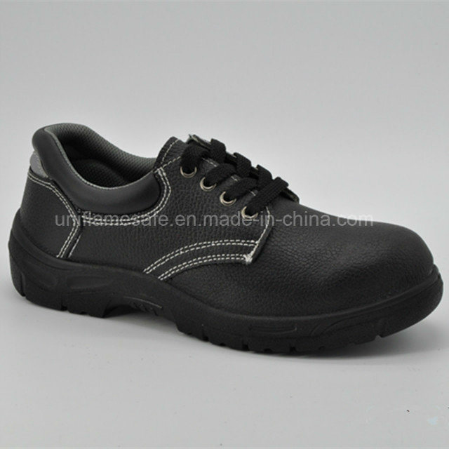 Full Black Leather Men Safety Shoes
