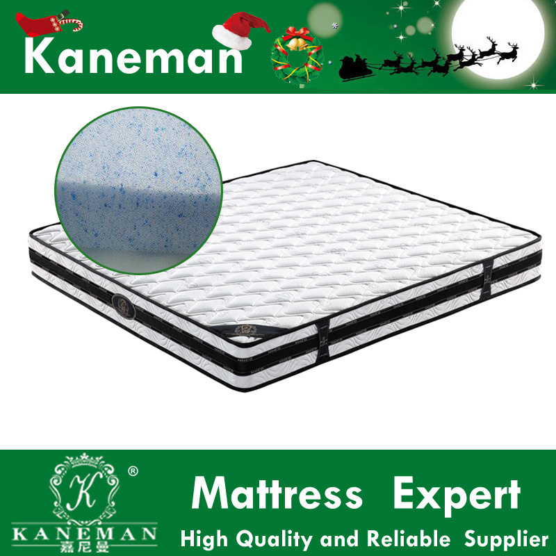 Cool Feeling Gel Memory Foam Filling Bonnell Spring Mattress