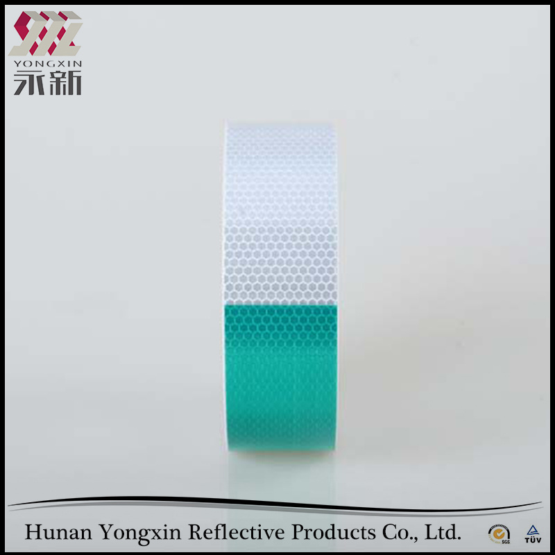 Green White Crystal Lattice Honeycomb Retro Reflective Tape Stickers