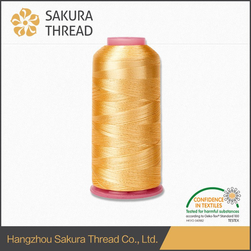 Oeko-Tex Twisted 100% Rayon Viscose Thread for Machine Embroidery
