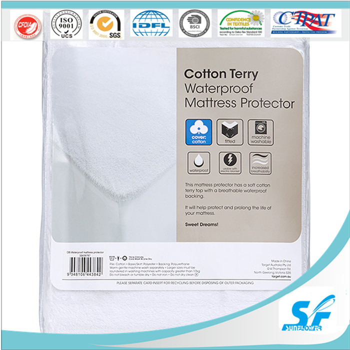 Terry Towel Waterproof Mattress Protector Pillow Protector