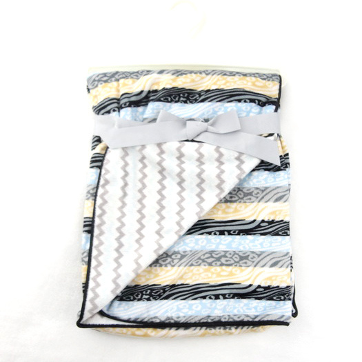 Printed Micro Mink with Minky Back Baby Blanket