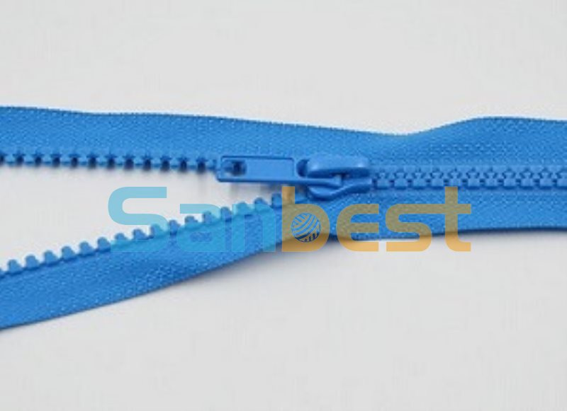 Resin Zippers with Silver Teeth and Beautiful Colors