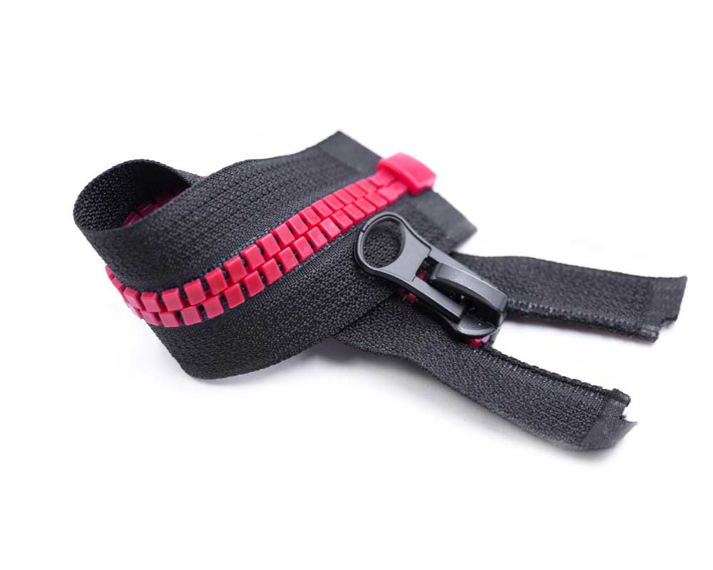 Vialon Zipper with Square Teeth/Zipper Teeth and Tape Have Contrast Color