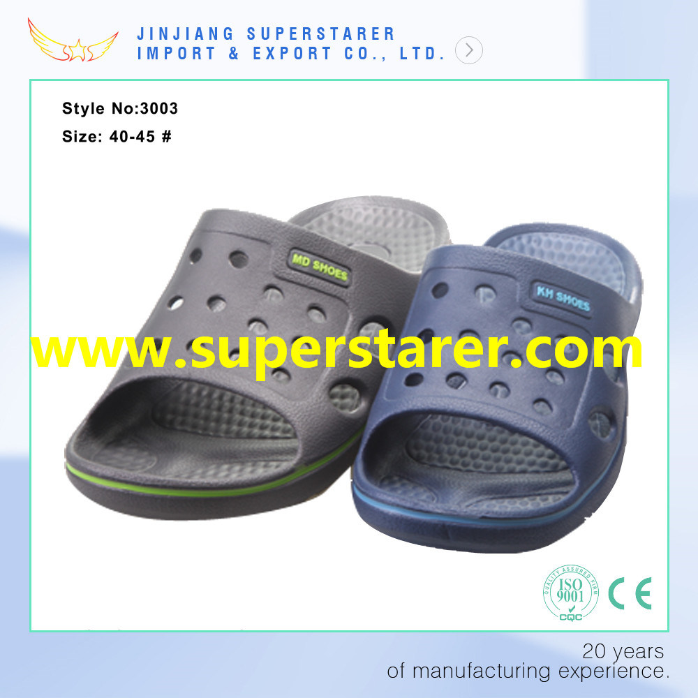 Simple Design EVA Slippers Man, Holey Upper Men EVA Slippers