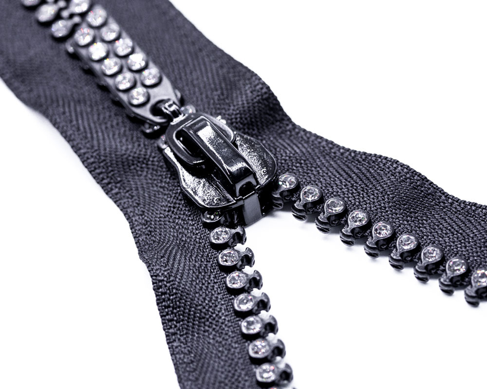 Vislon Zipper with Pagoda Teeth and Fancy Puller/Top Quality