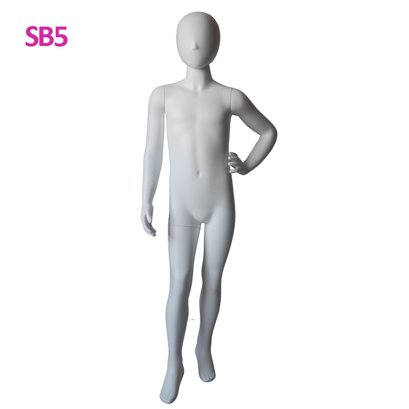 Matte White FRP Standing Baby Children Display Mannequin