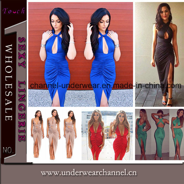 2015 New Sexy Bandage Party Women Cocktails Evening Dress (TP4503)
