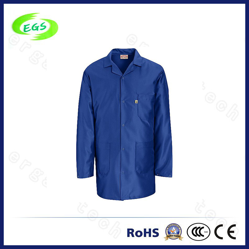 Antistatic ESD Clean Room Overcoat Smock Lab Coat Workwear Suit