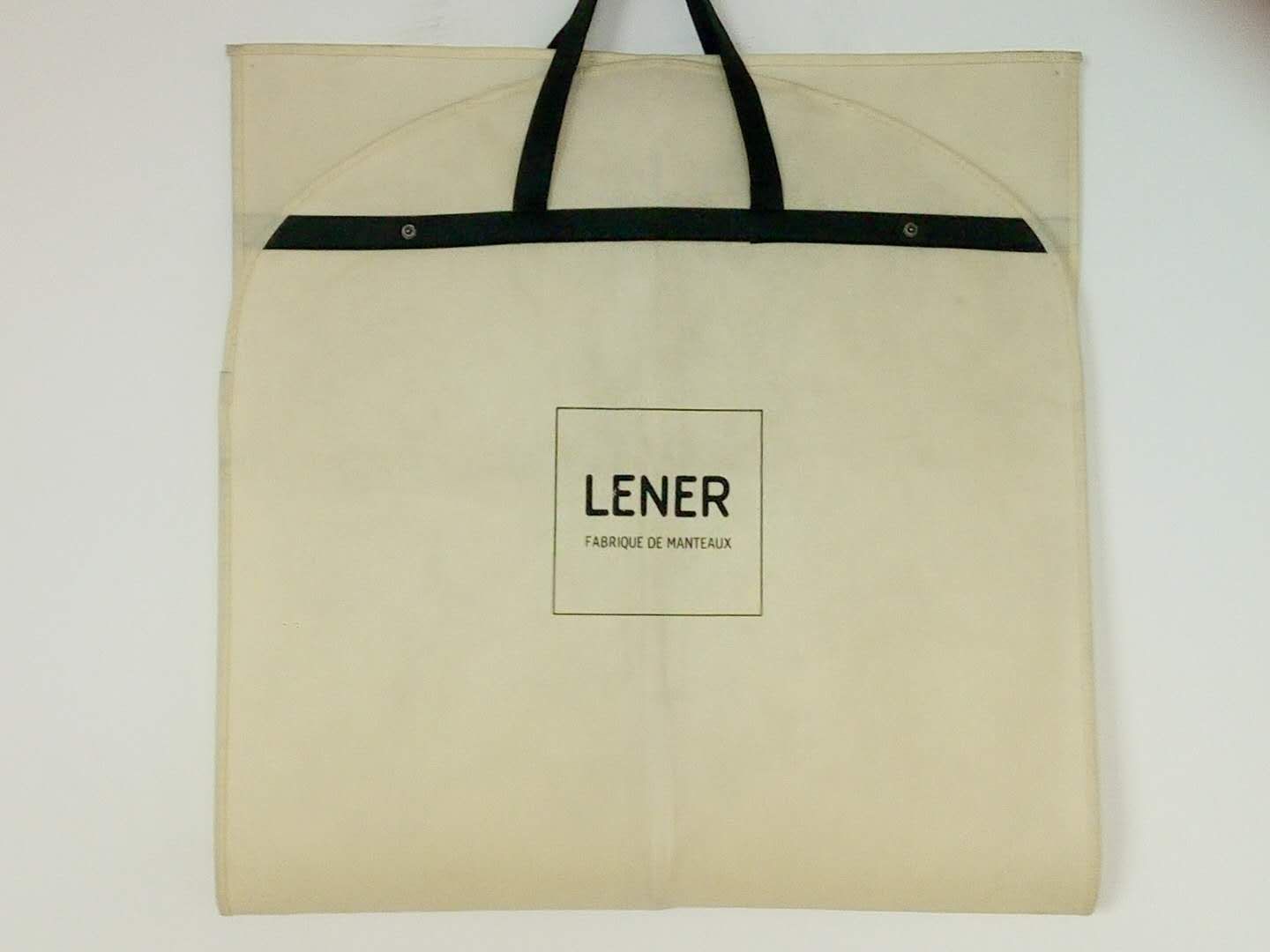 Custom Yellow Non Woven Foldable Garment Bag