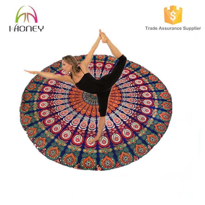 Premium Round Shape Yoga Mat for Superior Grip Meditation Cushions