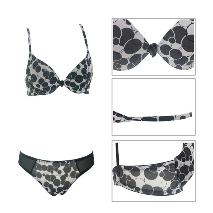 Good Quality Comfortable Orb Print Bra Set (EPB270)