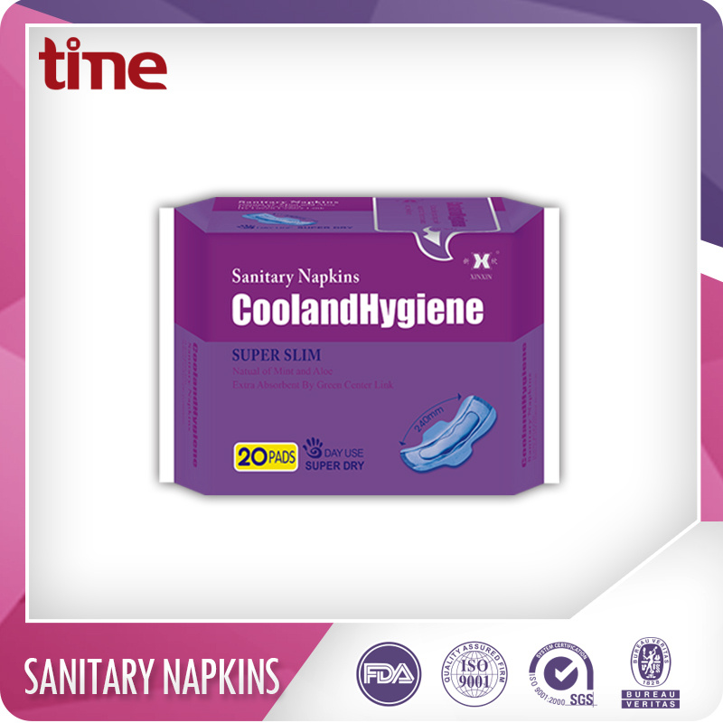 Premium Line Ultra Thin Super Absorbent Cotton Anion Sanitary Napkins