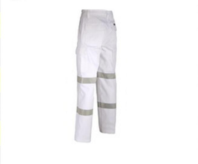 Wholesale High Quality Best Price White Work Trousers with Reflective Tape