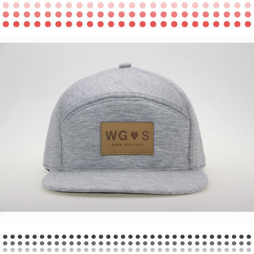 Custom Blank Flat Brim 6 Panel Snapback Cap