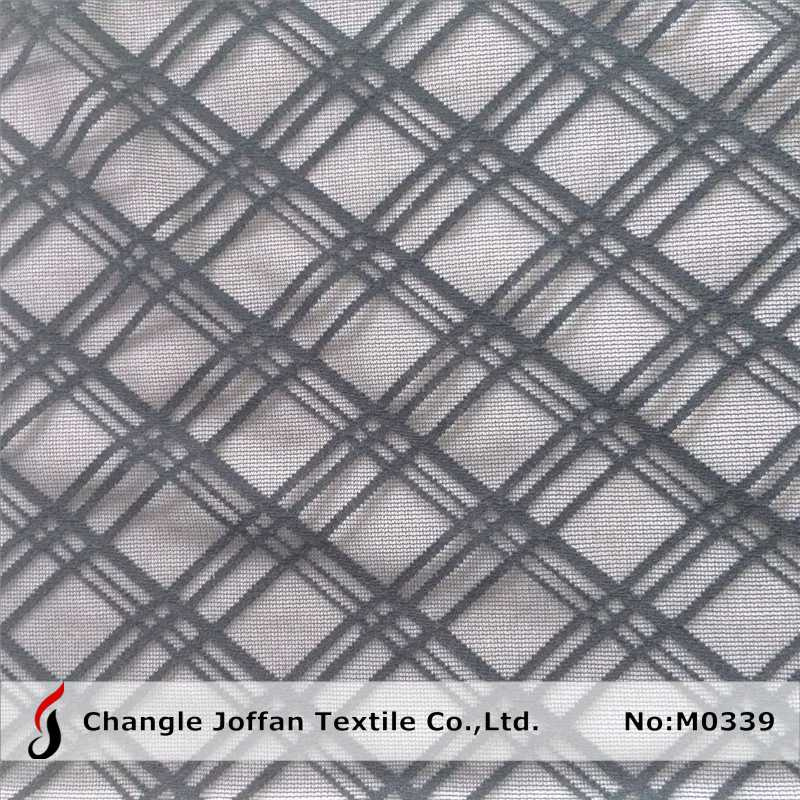 Black Mesh Fabric Voile Lace (M0339)