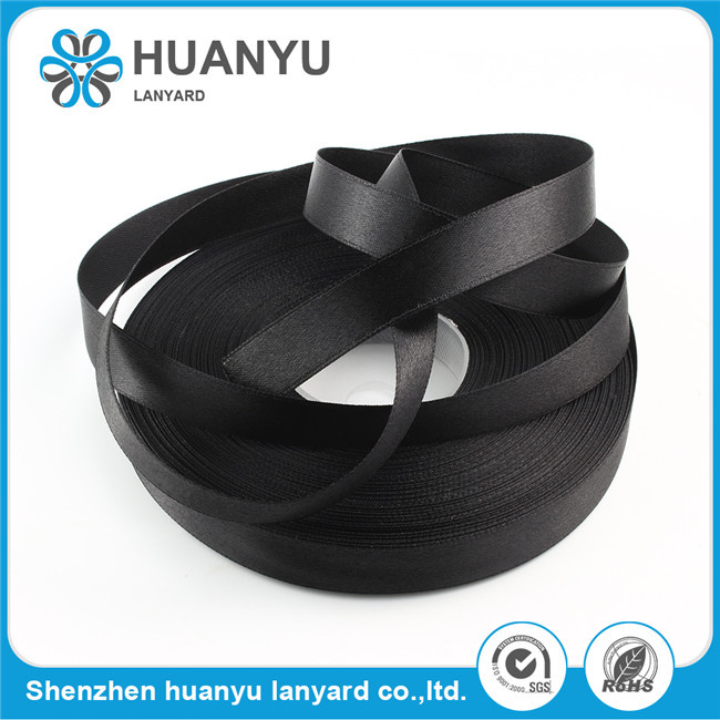 Custom Polyester Satin Gift Jacquard Ribbon with Logo