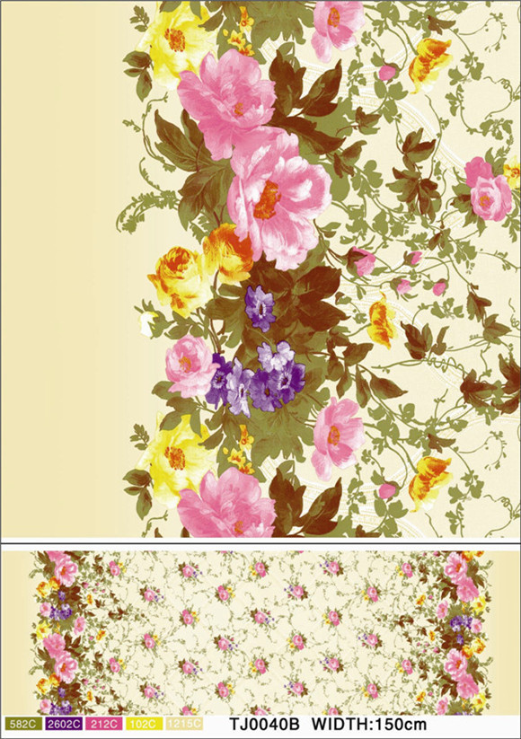 New Design PVC Material Printed Pattern Tablecloth with Fruit Style (TJ0800)