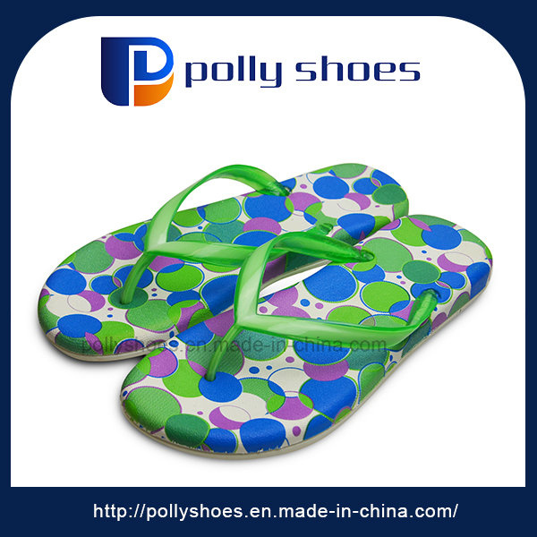 Green Open Toe Flip Flop Sandal