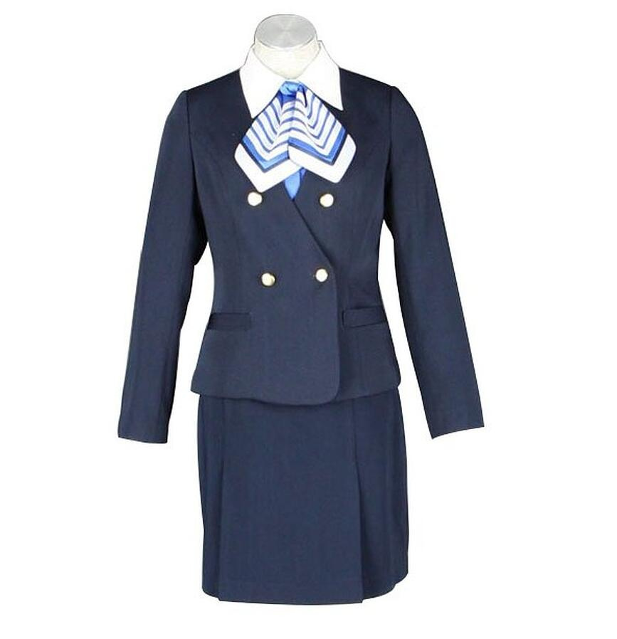 Factory Supply Custom Made Airline Stewardess Receptionist Uniform for Custom Service