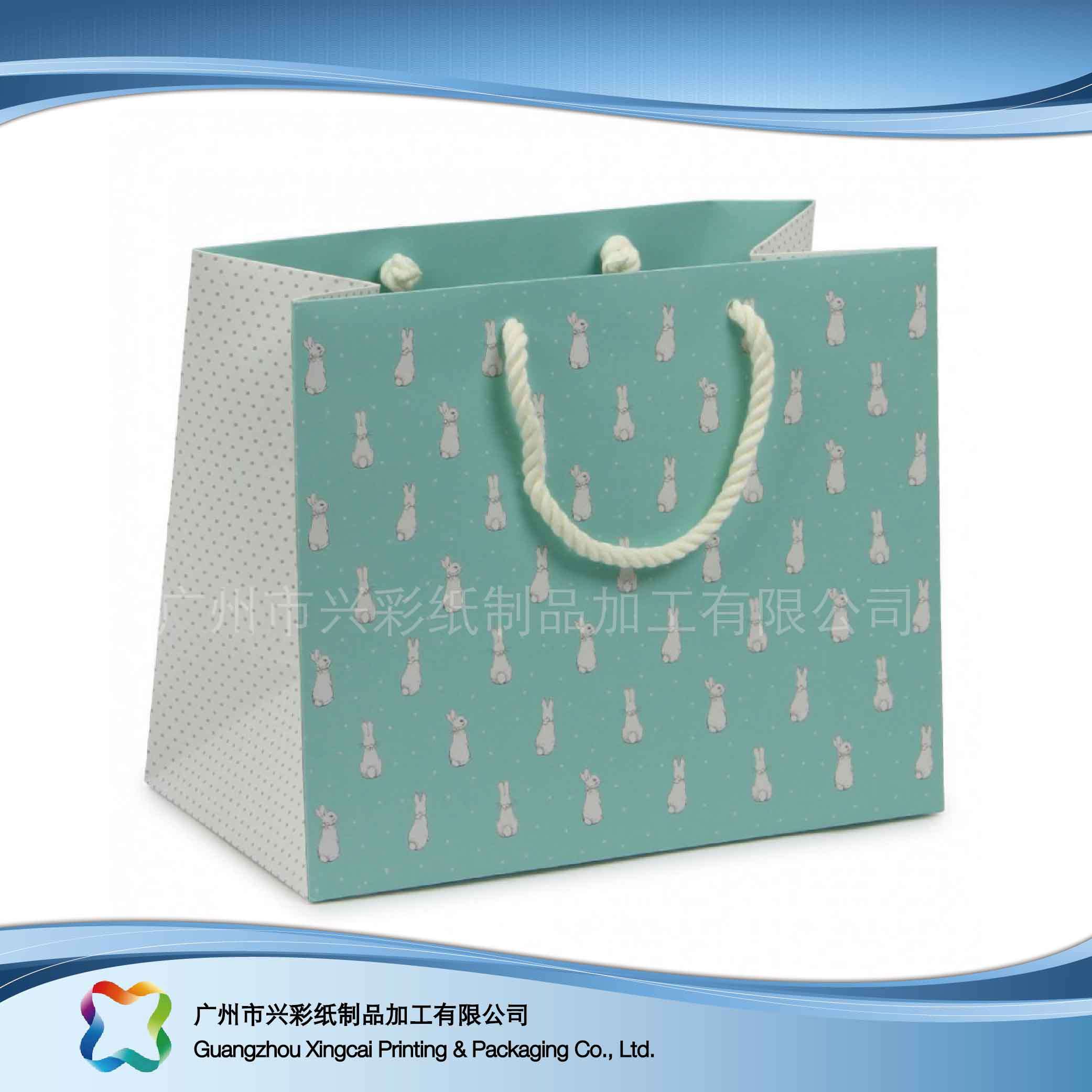 Printed Paper Packaging Carrier Bag for Shopping/ Gift/ Clothes (XC-bgg-039)
