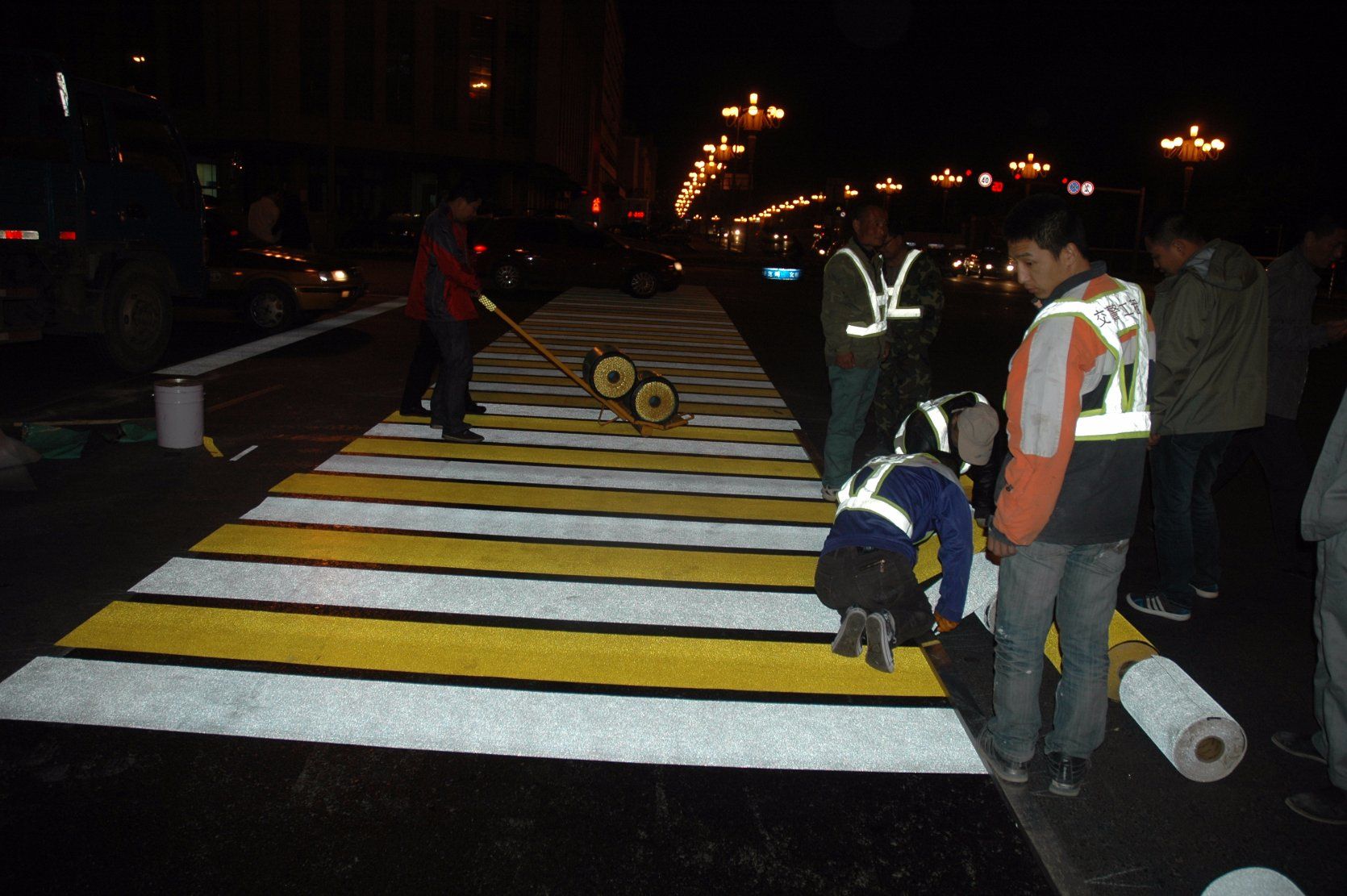 Line Marker Tape Thermoplastic Pavement Vibration Road Marking Tape