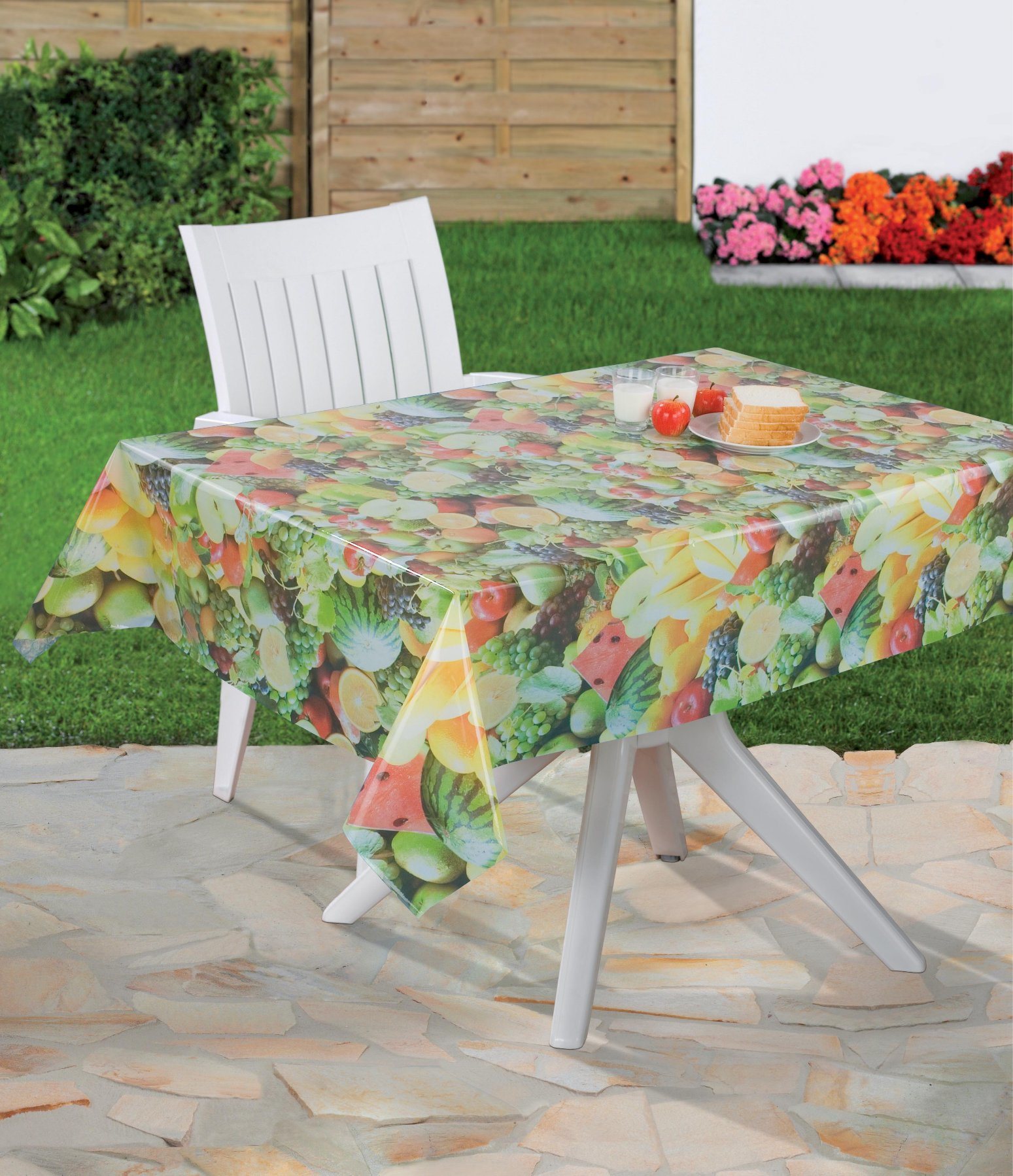 Fruit Design Plastic PVC Material Printed Transparent Tablecloth Made in China