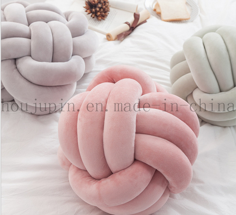 OEM Cotton Cute Creative Suede Spherical Bolster Pillow Cushion