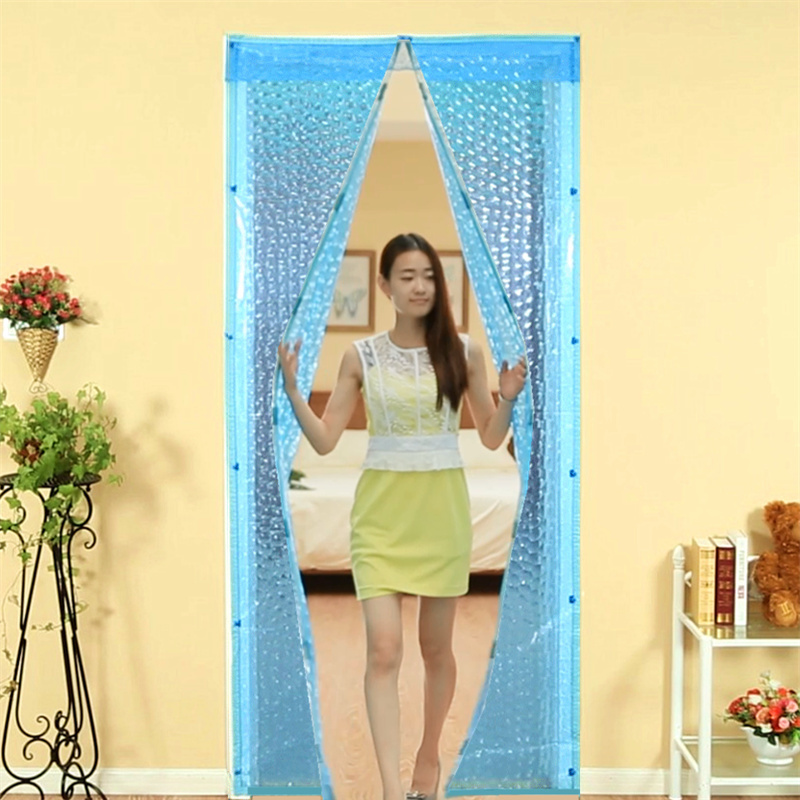 Automatically Closing Magnetic Door Curtain for Flies