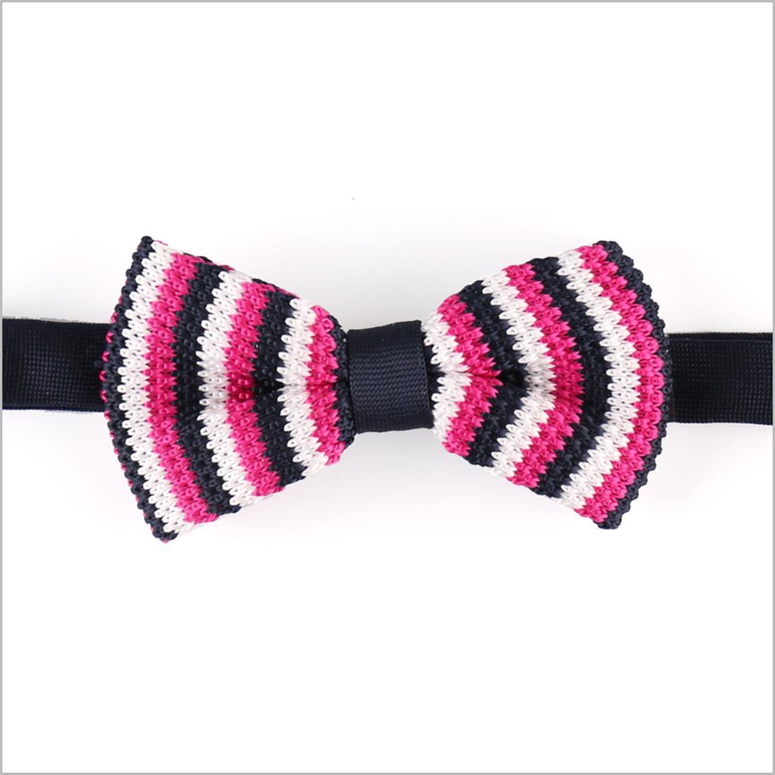Candy Pink High Quality Men's Silk and Polyester Knitted Bow Tie (YWZJ 60)