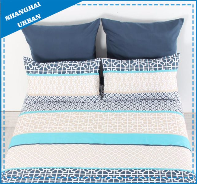 Circle Square Polyester Soft Microfiber Duvet Cover Set