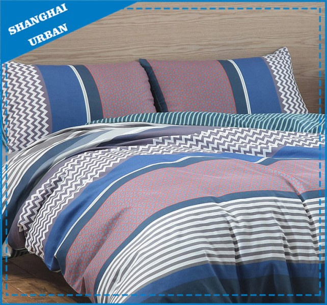 Patchwork Patterns Printed Polyester Duvet Cover Set