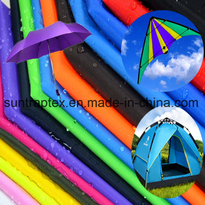 Taffeta Fabric PU Coated W/R W/P 2000mm for Raincoat/Tent