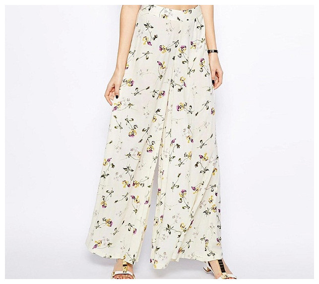 Casual Loose Cheap Custom Printed Wide Leg Pant Wholesale China