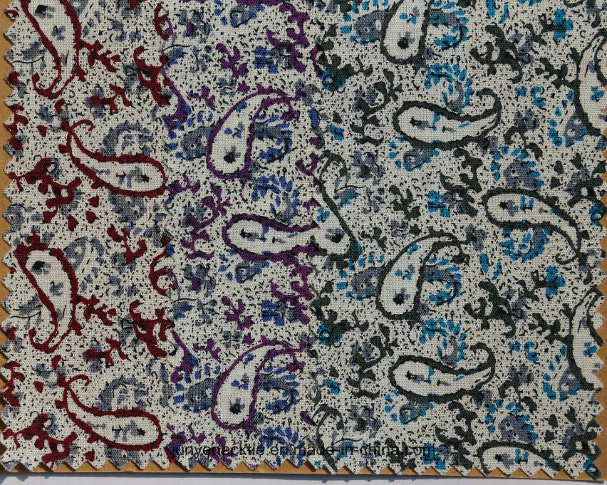 Yarn Dyed Printed Cotton Fabric Tie