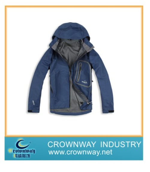 2014 New Design Windproof Snowboard Plain Skiing Jacket for Men