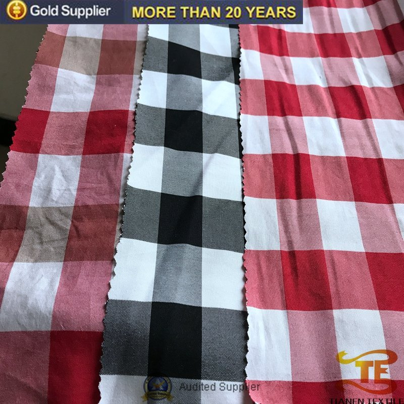 98inch Width of Polyester Yarn Dyed Cotton Hand Feel Bedding Sheet Fabric