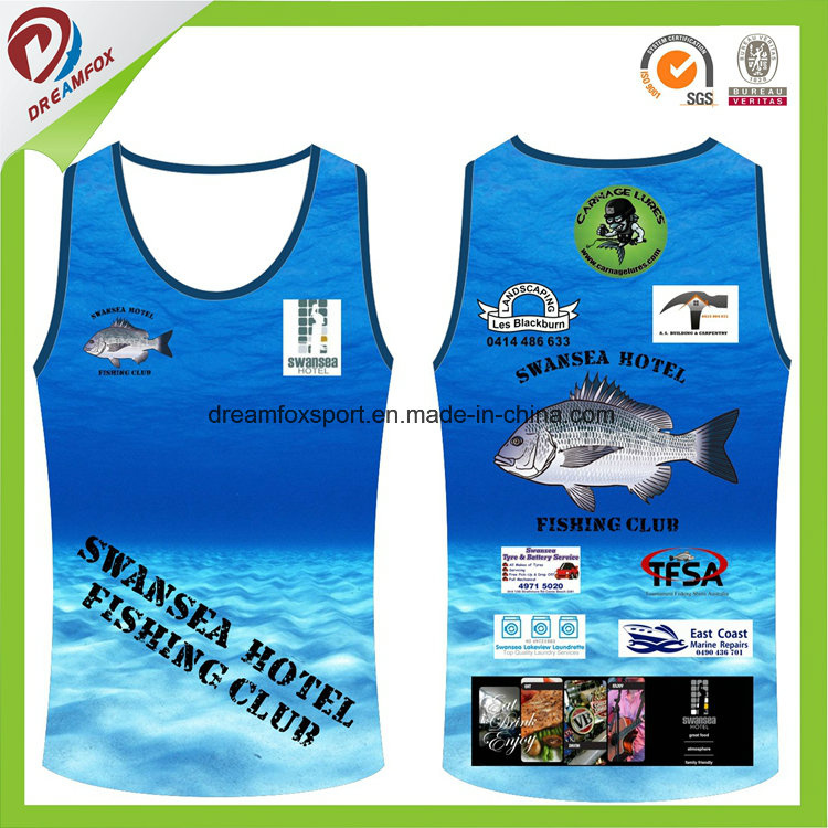 OEM Sports Vest Tank Top Cheap Custom Sublimated Running Singlet