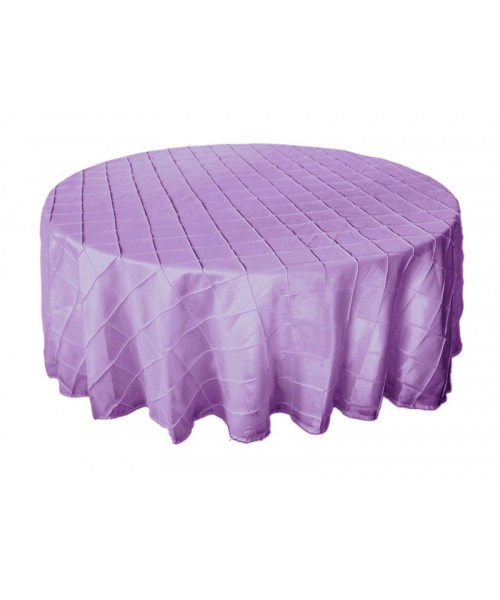 Weddiing Nice Taffeta Pintuck Table Cloth Round Tablecloth