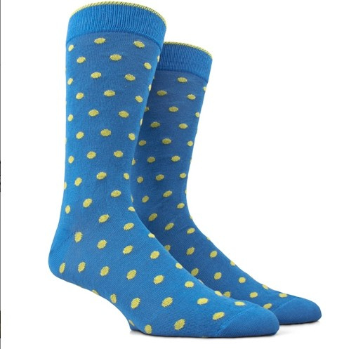 Wave Patten Simple Feel Design Crew Sock