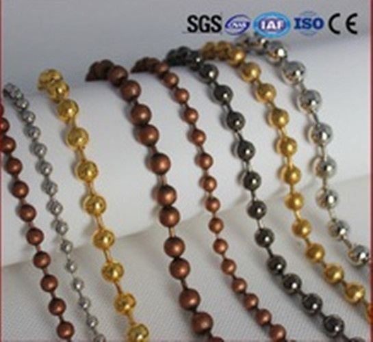 Decorative Copper Color Metal Bead String Curtain