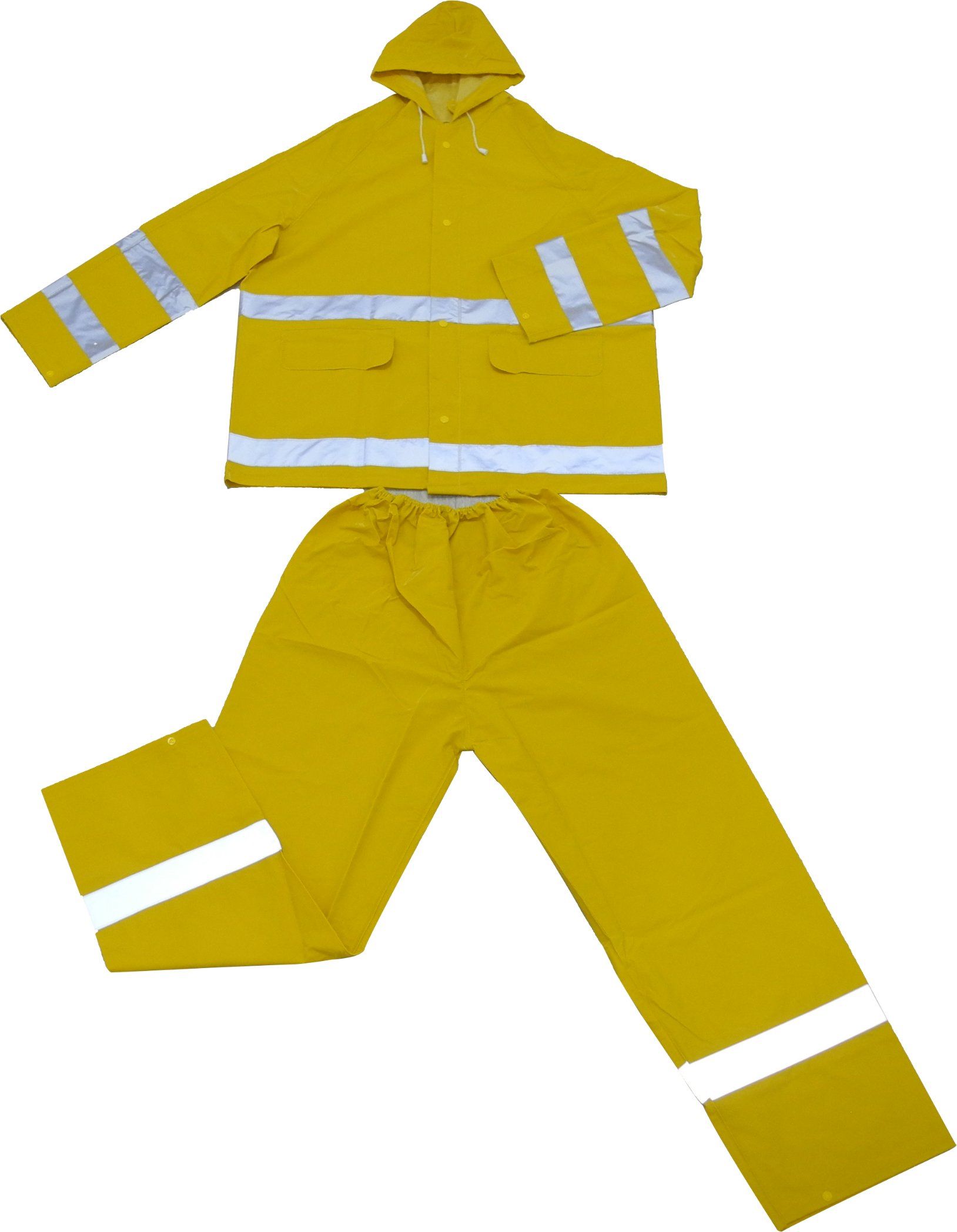 Rainsuit with Hoods and Reflective Ribbon