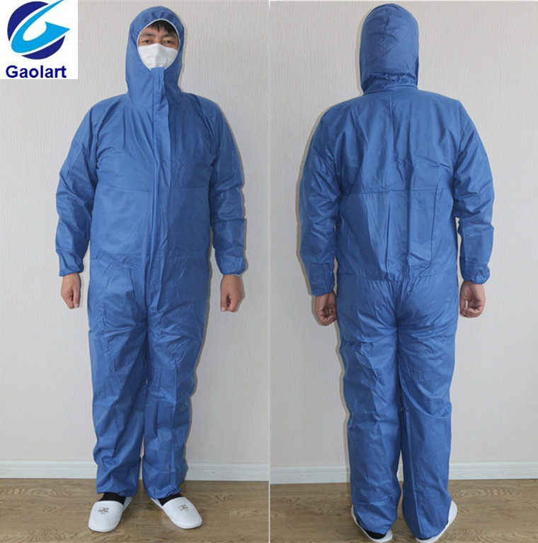100% PP SMS Nonwoven Disposable Coverall