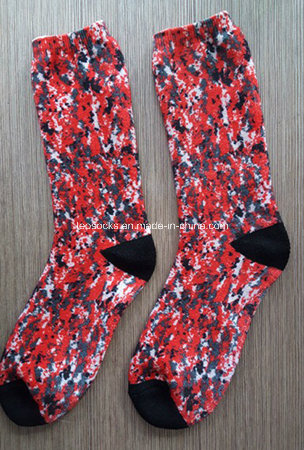 Custom Fashion Design 3D Printed Cotton Sublimation Socks