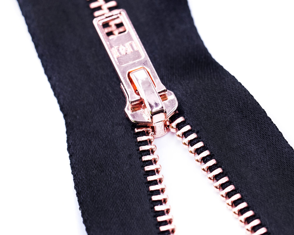 Nylon Zipper with Pink Teeth/ Fancy Puller/Top Quality
