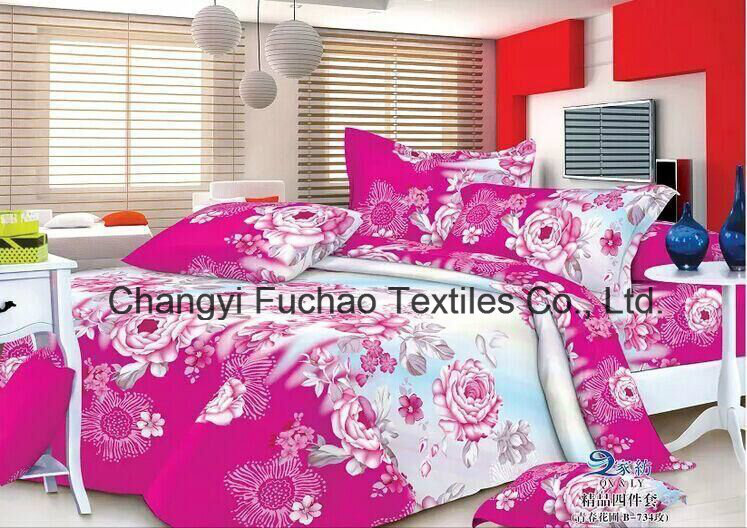 Latest Design Chinoiserie Microfiber Bedding Set