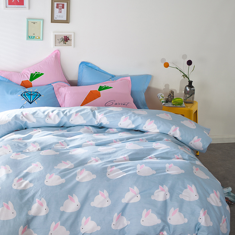 Simple Style Latest Design Printed Cotton Bedding Sheet