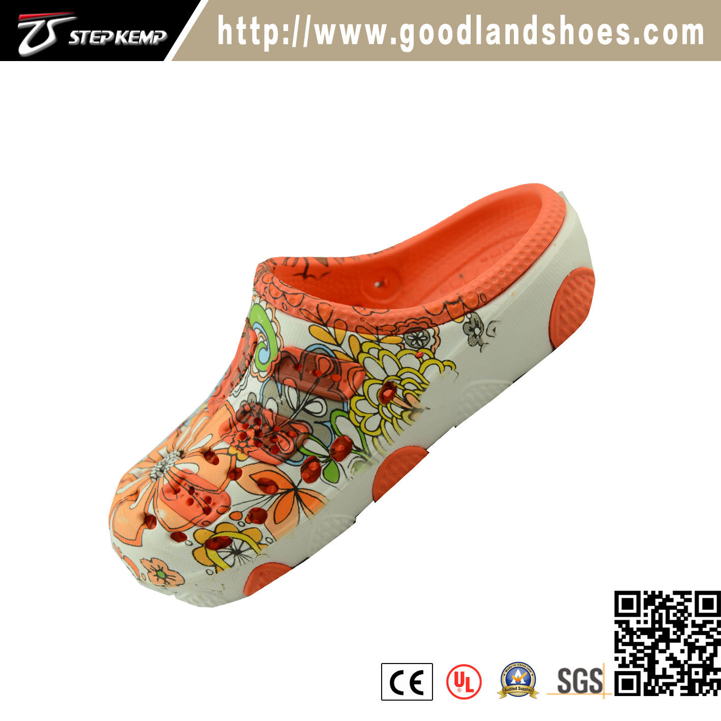 Graden Chirldren Casual Decorative Pattern Orange Shoes 20292