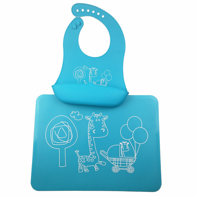 in Stock Silicone Baby Bibs and Mats