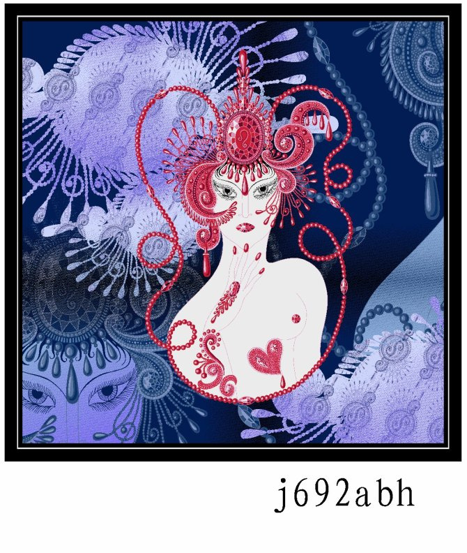 New Design Fashion Stylish Silk Printed Scarf (28)